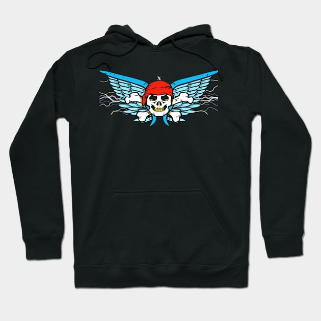 Cool pirate skull designer shirts Hoodie by TeeProDesigns